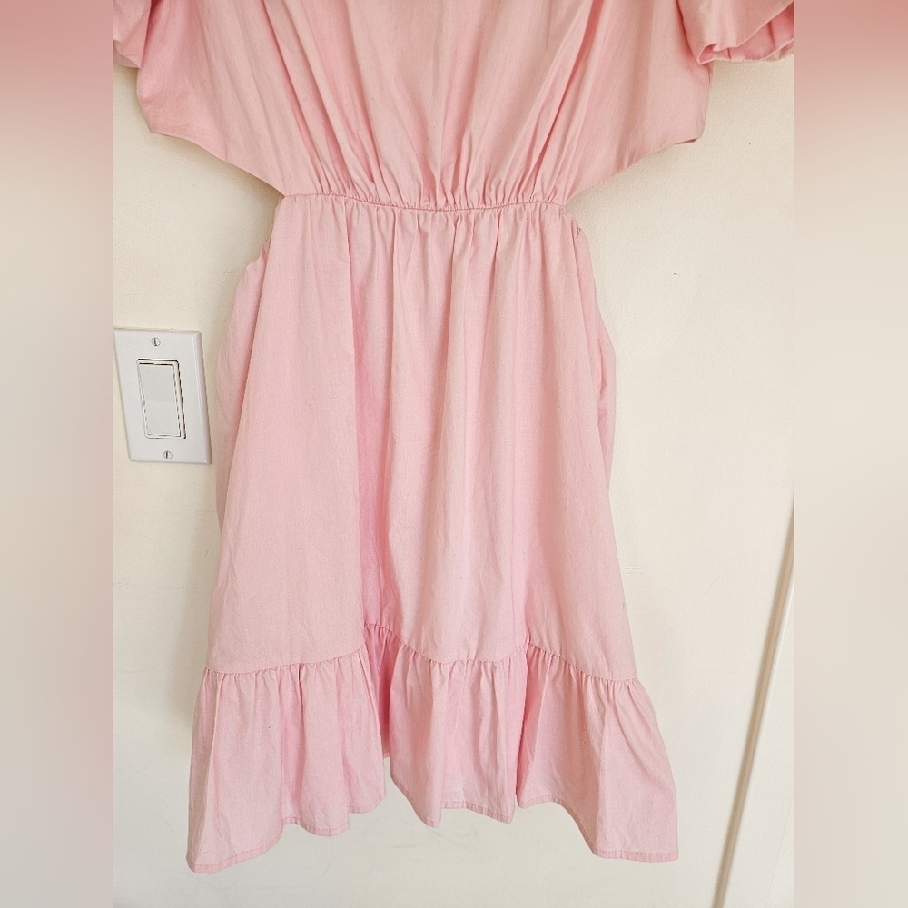 WAYF Puff Sleeve Side Cutout Minidress NWOT - Picture 7 of 16